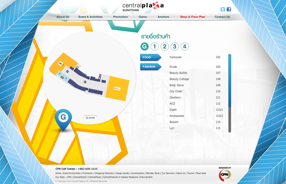 Central Plaza Suratthani 3: Shop & Floor Plan Design Sundae