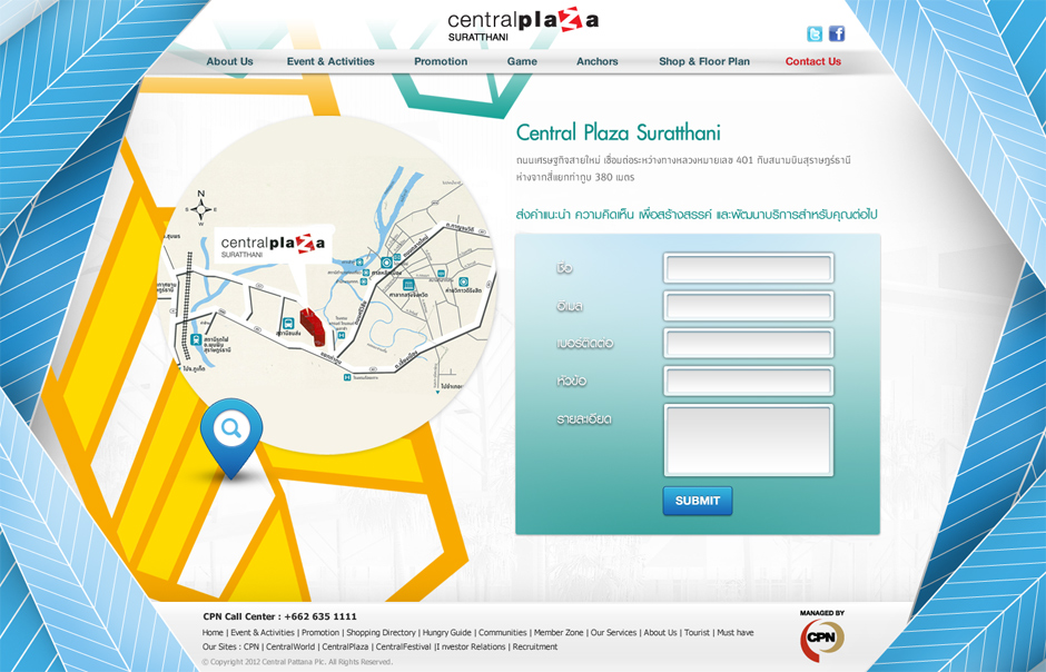 Central Plaza Suratthani 5: Contact Us Design Sundae