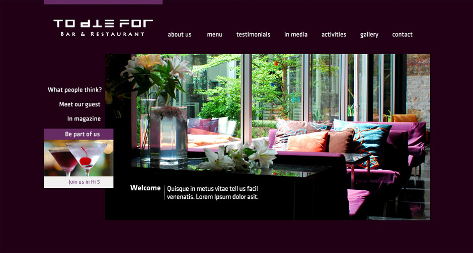 To Die For: Homepage Design Sundae
