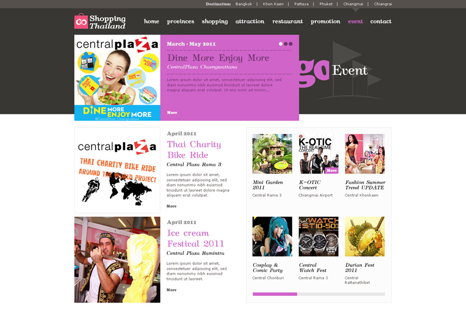 Go Shopping Thailand: Event Design Sundae