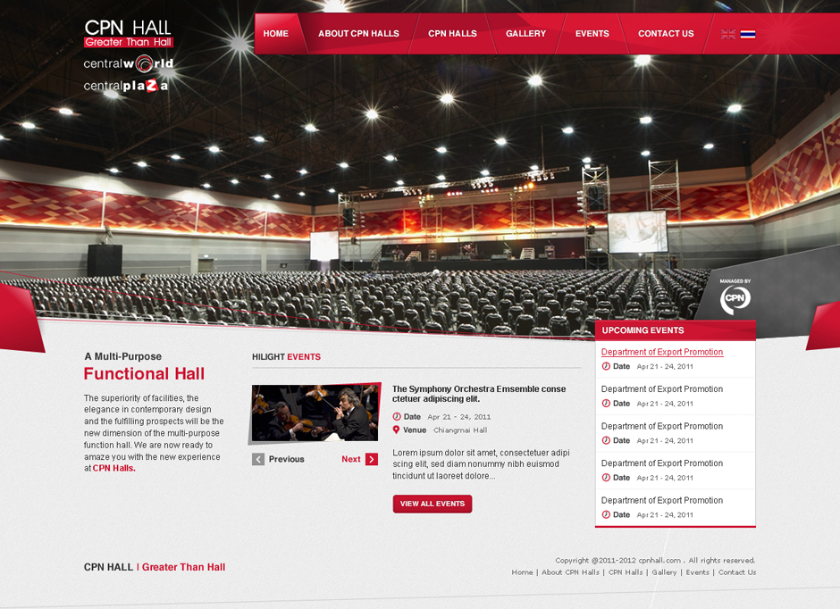 CPN Hall : Homepage Design Sundae