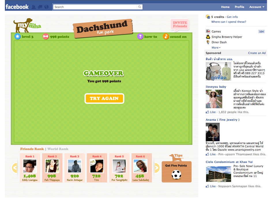 Dachshund Fun Park : Result page Design Sundae