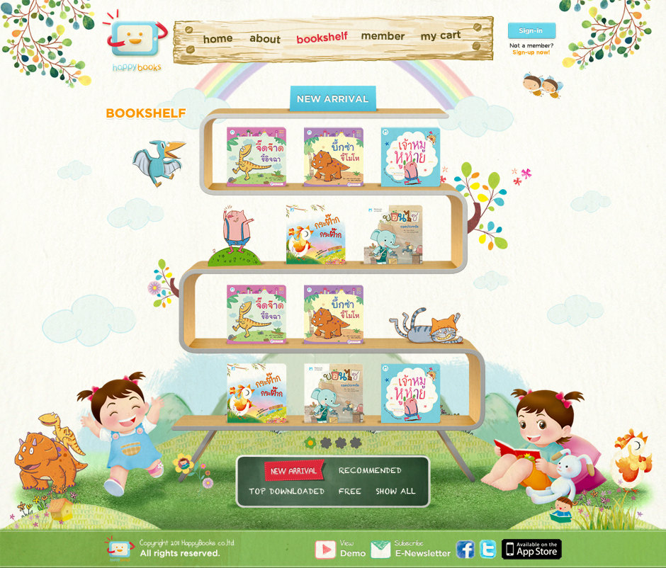 Happy Books : Bookshelf Design Sundae