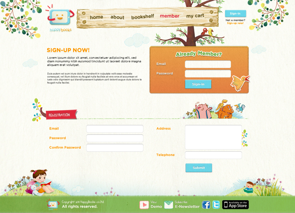 Happy Books : Member Design Sundae