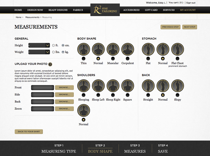 R2 Fine Tailoring : Measurements Design Sundae