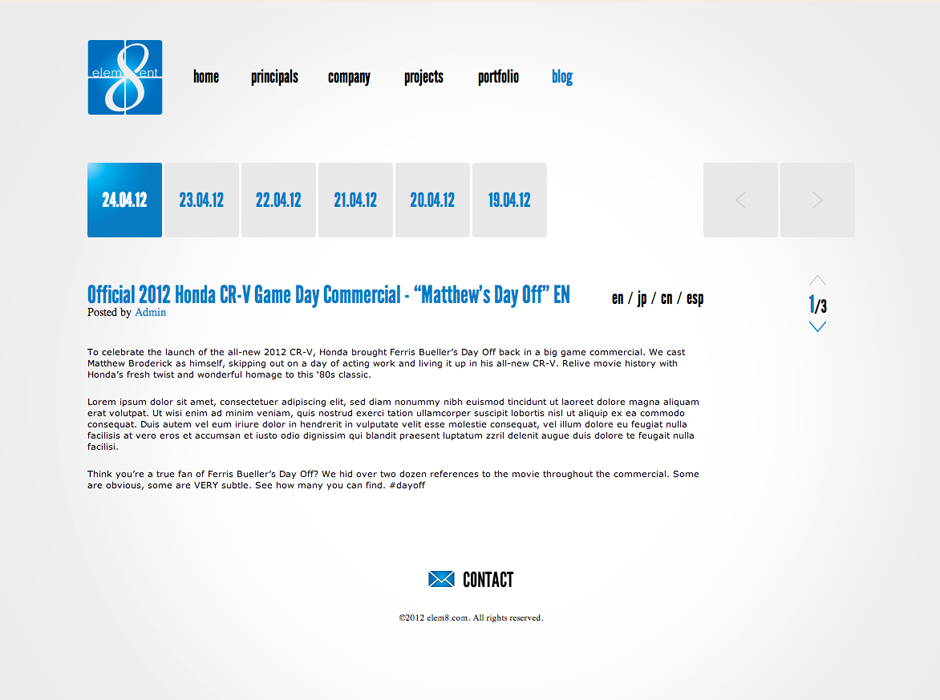 Element 8 : Blog Design Sundae