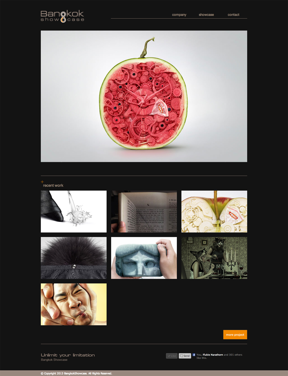 Bangkok Showcase : Homepage Design Sundae