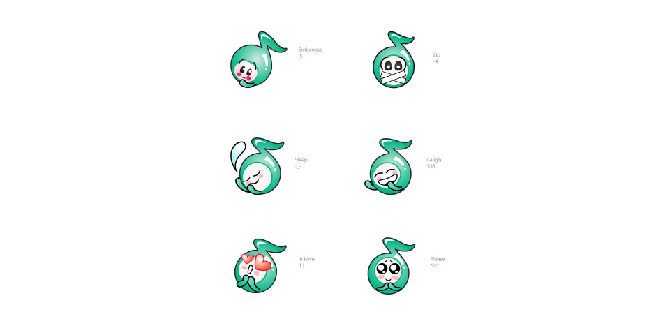 True Music Emoticons  Design Sundae