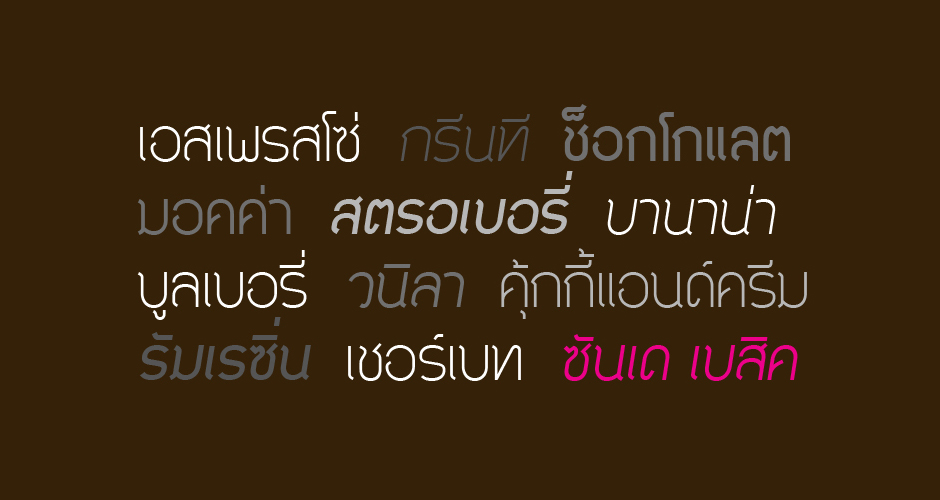 Sundae Basic : Typeface Design Sundae