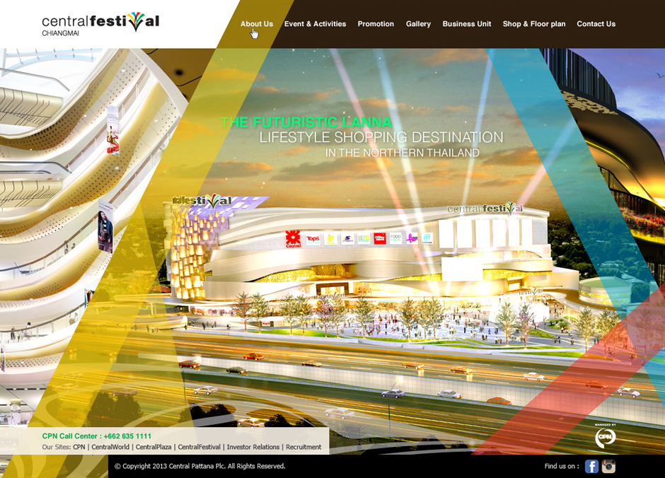 Central Festival Chiangmai : Homepage Design Sundae