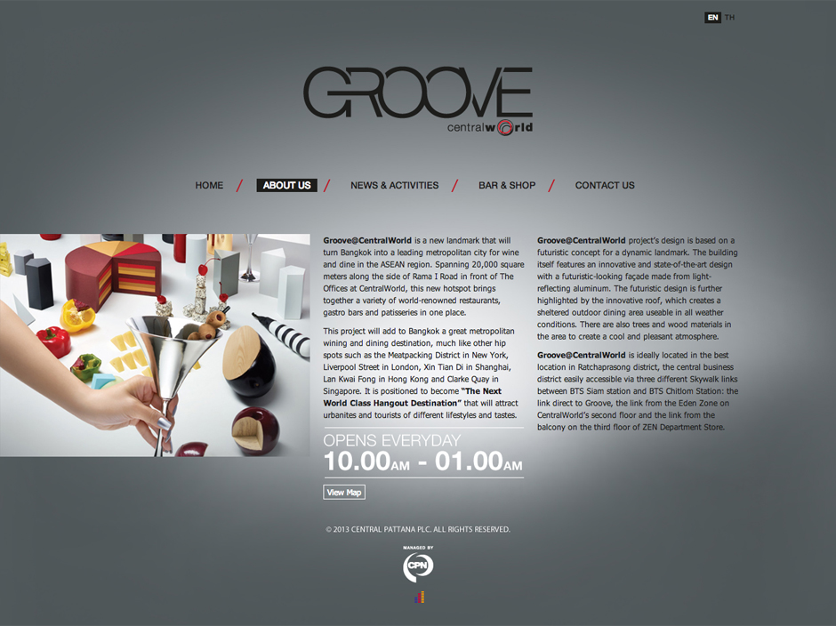 Groove @CentralWorld : About us Design Sundae