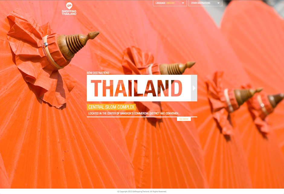 Go Shopping Thailand Homepage Design Sundae