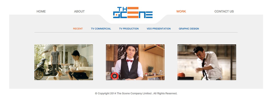 The Scene Work Landing Page Design Sundae