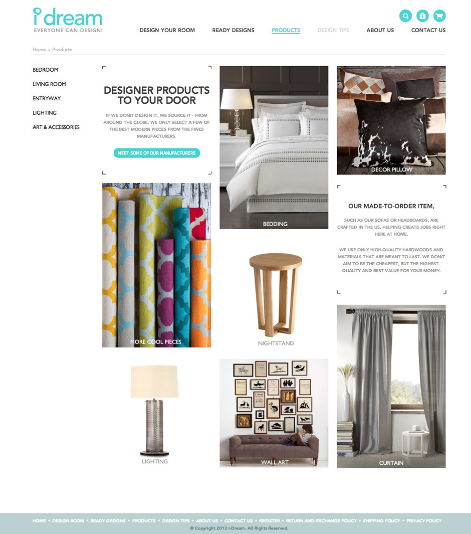 I Dream : Product Landing Design Sundae