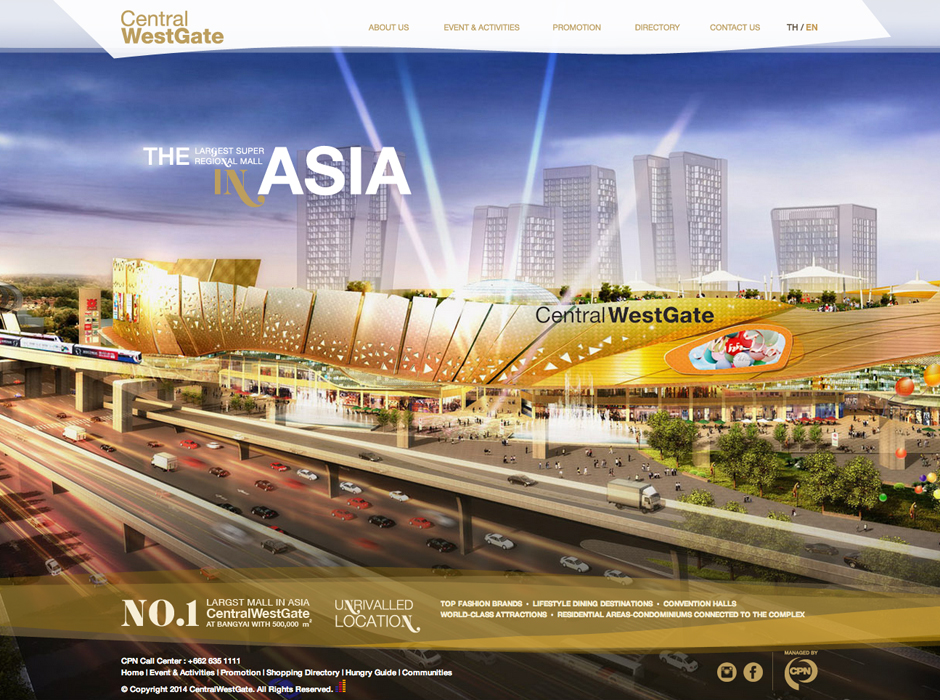 Central Plaza WestGate Homepage Design Sundae