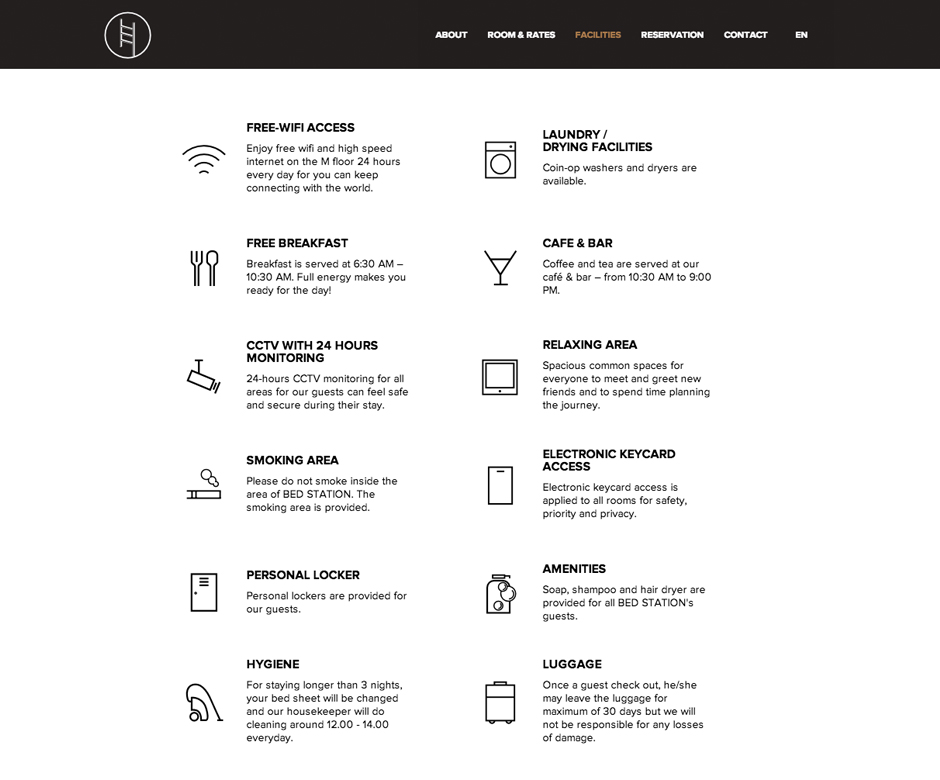 Bed Station Hostel : Facilities Design Sundae