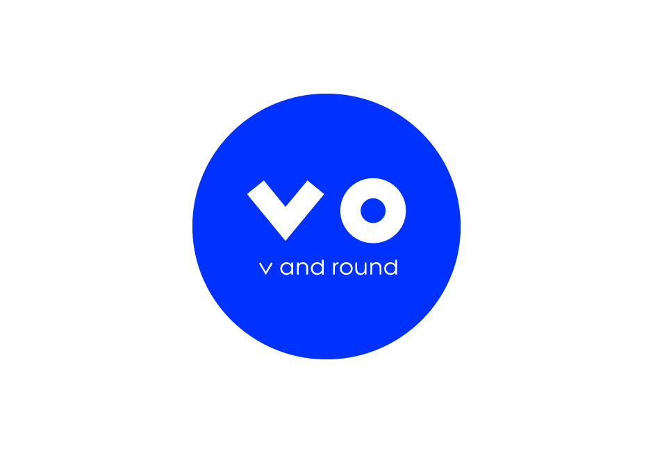 V and Round Logo Design Sundae
