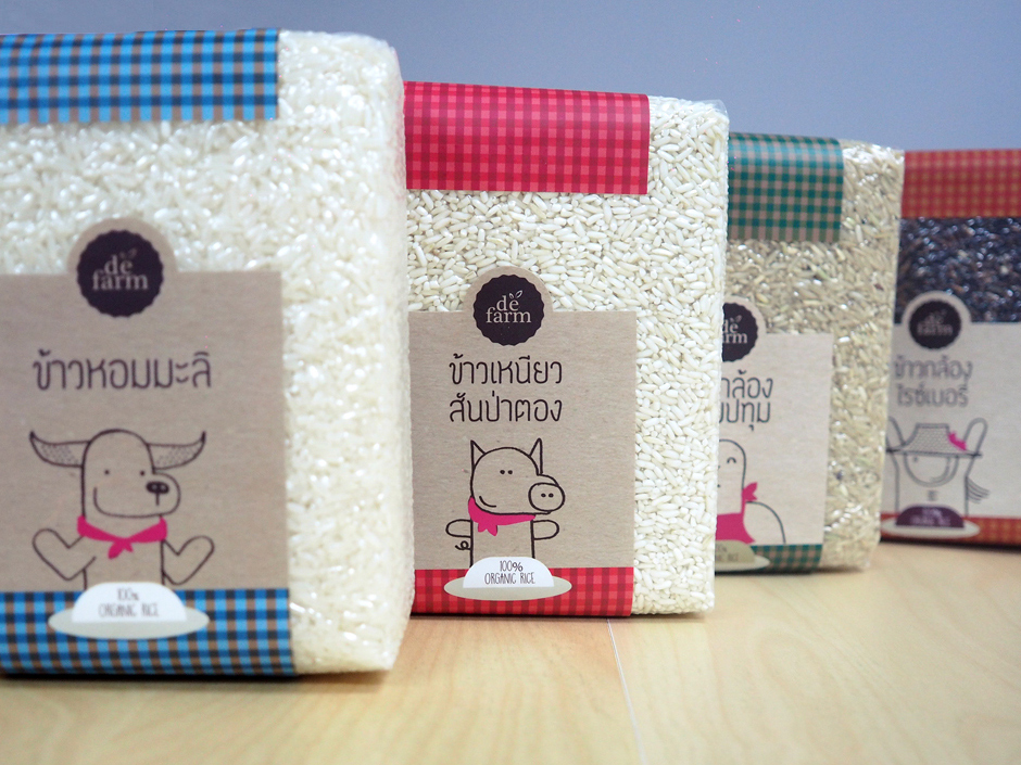 DeFarm rice package Design Sundae