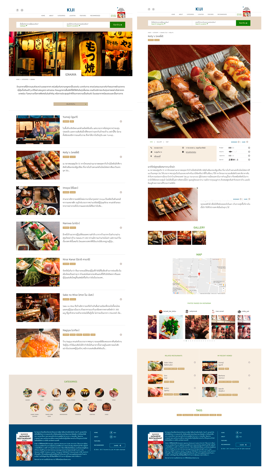 Kiji Restaurent : Desktop Design Sundae