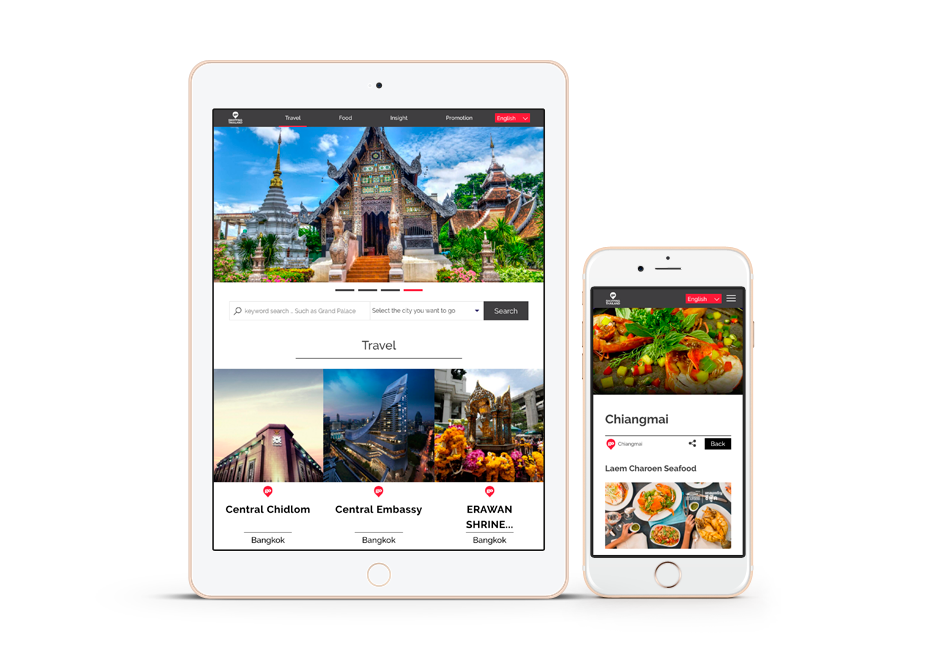 Go Shopping Thailand Website : Mobile & Tablet Design Sundae
