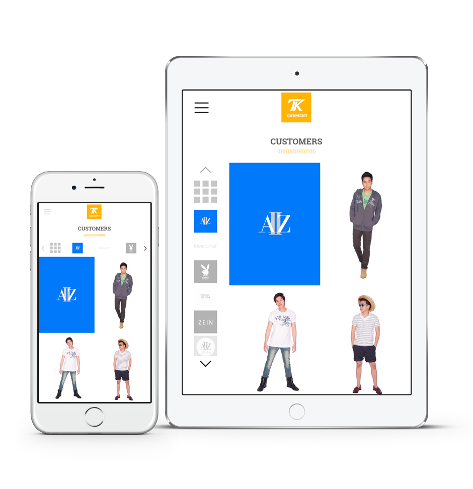 TK Garment Website : Responsive Design Sundae