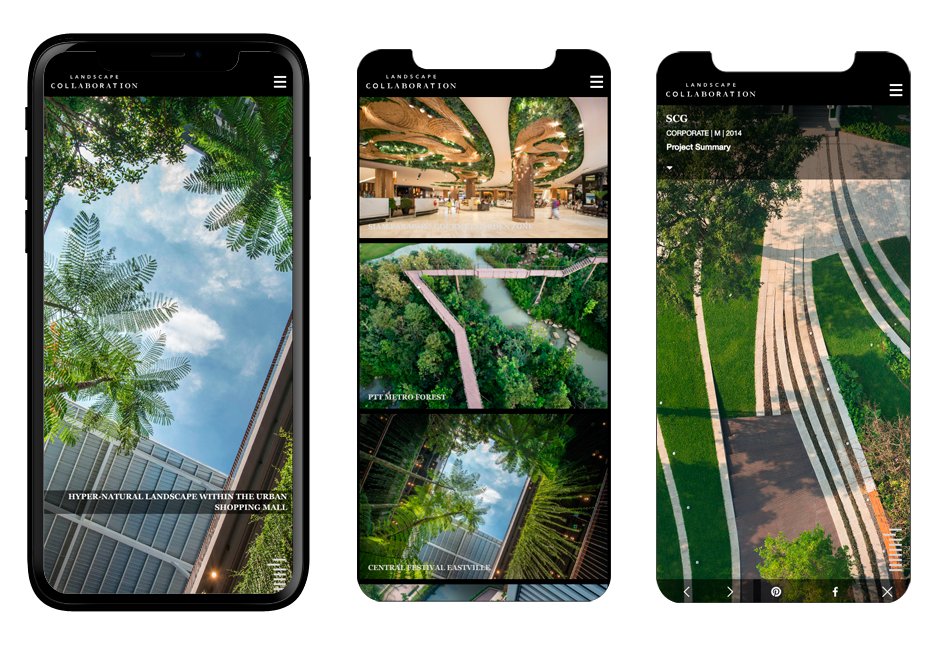 Landscape Collaboration Website : Mobile Design Sundae