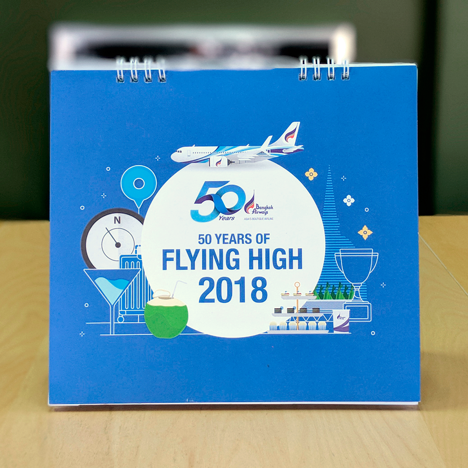 Bangkok Airways Calendar 2018 Design Sundae