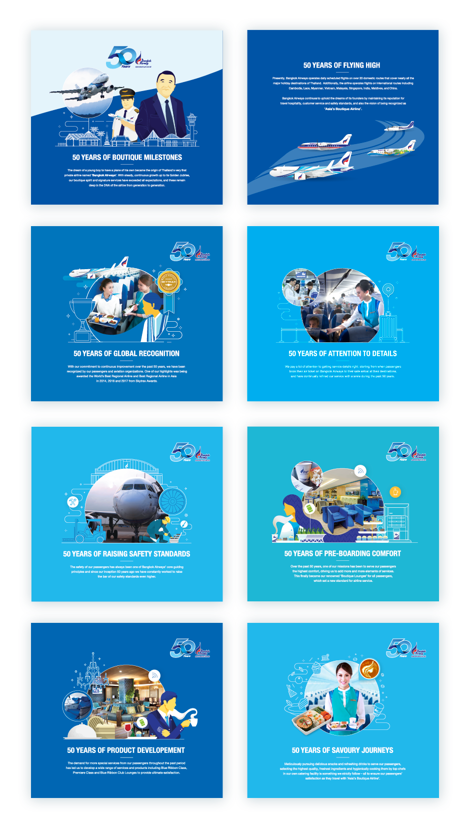 Bangkok Airways Calendar 2018 Design Sundae