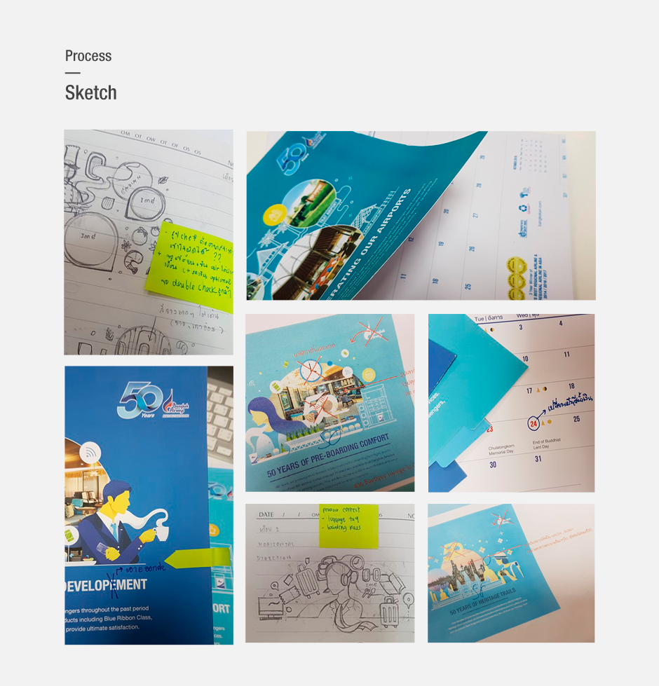 Bangkok Airways Calendar 2018 Design Sundae